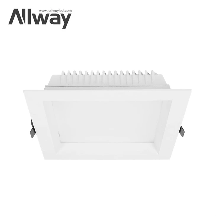 アルミニウム正方形スリム屋内装飾 LED 埋込ダウンライト